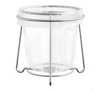 Yelvera Soporte colgante para bolsas de basura, acero inoxidable de grado 304, para armarios de cocina, estantes para bolsas de residuos (A)