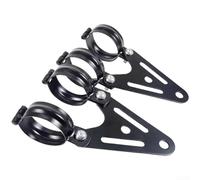 Yelvera Soporte de montaje para faros delanteros de motocicleta de estilo retro de 32 a 60 mm, soporte de hierro ajustable para varios modelos de motocicleta para una instalación segura de faros