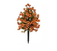 Yelvera Tallos de flores artificiales de bricolaje con margaritas y eucalipto para decoración de estacas de jardín, adecuados para primavera a otoño (D)