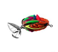 Yelvera Thunder Frog - Señuelo de pesca con ojos 3D para uso en agua dulce y salada, acción de natación realista que imita a la rana viva (D)