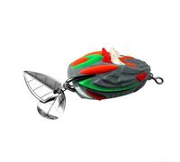 Yelvera Thunder Frog - Señuelo de pesca con ojos 3D para uso en agua dulce y salada, acción de natación realista que imita a la rana viva (E)