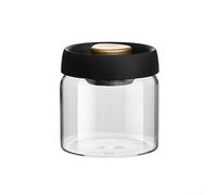 Yelvera Vacío manual selló el frasco, envase de almacenamiento de cristal claro para los granos de café
