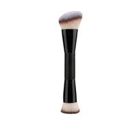 YELYTR Cepillos de maquillaje de doble cara, cepillo de contorno, pincel de base de maquillaje de alta calidad contorno, resaltado y crema de contourage, polvo rojo, para principiantes y profesionales