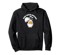 Yema Agrietada Emociones hervidas Divertido Huevo Juego de Palabras Comida de Dibujos Animados Sudadera con Capucha
