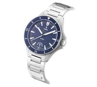 Yema Navygraf Marine Nationale Azul Acero Cuarzo Reloj para hombre, azul, Pulsera