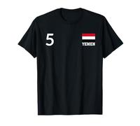 Yemen Número 5 Bandera Nacional Patrimonio País Camiseta