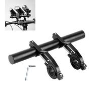 Yemiany Extensor de Manillar de Bicicleta de 20 cm con 2 Soportes de Abrazadera, 1 Llave Hexagonal, 6 Tiras y 2 Juntas, Extensión Universal de Aluminio