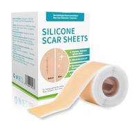 Yemiany Parches Cicatrizantes, 4x150cm Parche de Silicona Para Cicatriz, Reutilizables Tiritas Cicatrizantes, Cinta de Cicatriz de Grado Médico para Cicatrices Quirúrgicas, Quemaduras, Acné, Queloides