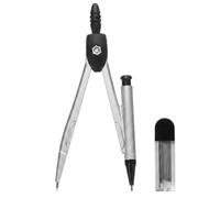YEMVAR Compas de Puntas, Compás Escolar, Brújula Profesional,Compas Carpintero Scratch Compass Medidor de Distancia Cuero De Dibujo, compas con Adaptador Universal, para Geometría, Dibujo y Dibujo