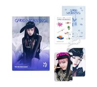YENA - 3rd Mini Album [Good Morning] (PLVE - Good Night Ver.) Out Box + Image Card + Photocard Sticker + PET Photocard Holder Kering + 2 Extra Photocards