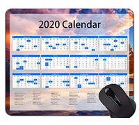 YENDOSTEEN 2020 Calendar Golden Premium Gaming Mouse Pad, Autumn Leaves Themed Mouse Pads