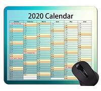 YENDOSTEEN 2020 Calendar Golden Premium Gaming Mouse Pad Custom, Solid Green Themed Rubber Mouse Pad