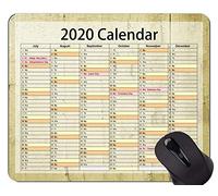 YENDOSTEEN 2020 Calendar Golden Premium Gaming Mouse Pad, Dead Bark Background Office Mouse Pad