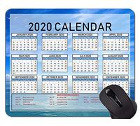 YENDOSTEEN 2020 Calendar HD Font Alfombrilla de ratón Antideslizante, Gaviota temática de Playa Alfombrilla de ratón con Borde Cosido