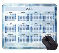 YENDOSTEEN 2020 Calendar HD Font Gaming Mouse Pad, Blue Sky Themed Mouse Pads