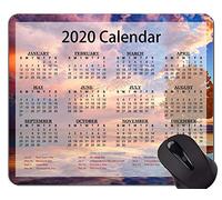 YENDOSTEEN 2020 Calendar HD Font Gaming Mouse Pad Custom, Autumn Leaves Themed Mouse Pads
