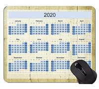 YENDOSTEEN 2020 Calendar HD Font Gaming Mouse Pad, Dead Bark Background Alfombrillas De Raton