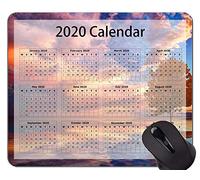 YENDOSTEEN 2020 Galaxy Calendar Gaming Mouse Pad Custom, Autumn Leaves Themed Mouse Pads