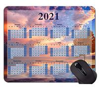 YENDOSTEEN 2021 Calendar HD Font Gaming Mouse Pad, Golden Tree In The Sunset Mouse Pad