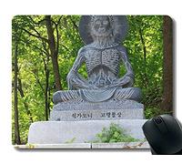 YENDOSTEEN Alfombrilla Antideslizante, déjame soltar Todo y Trabajar en tu Problema, Alfombrillas de ratón Buda