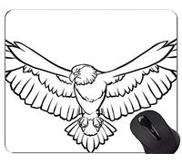YENDOSTEEN Alfombrilla de Goma Antideslizante para Juegos, Alfombrilla de Goma para Temas Eagle Spread Wings