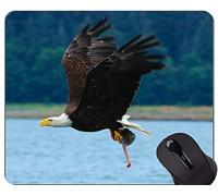 YENDOSTEEN Alfombrilla de Goma Antideslizante para Juegos, Alfombrilla de Goma patriótica Memorial Day Eagle Temas