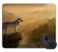 YENDOSTEEN Alfombrilla de Goma Antideslizante para Juegos, Las Mejores Alfombrillas de ratón Cool Wolf