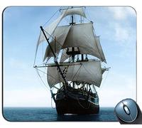 YENDOSTEEN Alfombrilla de raming de Costura de precisión, navegando en el patrón de océano Rectángulo Personalizado Alfombrilla de ráton de Goma Antideslizante Alfombrillas de ratón de Juego