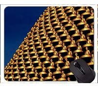 YENDOSTEEN Alfombrilla de ratón Antideslizante, Dhammakaya Pagoda Buda Buena y maldad Personalizada Rectangle Gaming Mouse Pads