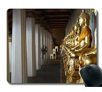 YENDOSTEEN Alfombrilla de ratón Antideslizante, meditar, Calma y Calma, Buda Antideslizante Base de Goma Mousepad