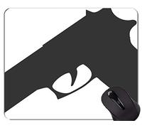 YENDOSTEEN Alfombrilla de ratón Antideslizante para Juegos de Goma, Control de Armas en la Alfombrilla de ratón de Oficina America Gun