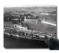 YENDOSTEEN Alfombrilla de ratón con Borde Cosido, HMS Ark Royal (R09) Buque de Guerra Antideslizante de Goma