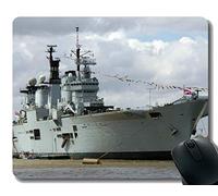 YENDOSTEEN Alfombrilla de ratón con Borde Cosido, HMS Militar ilustre (R06) Alfombrilla de ratón, Base de Goma Antideslizante Mousepad