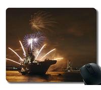 YENDOSTEEN Alfombrilla de ratón con Borde Cosido, HMS Militar ilustre (R06) Alfombrilla de ratón, Base de Goma Antideslizante Mousepad