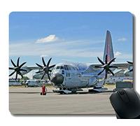 YENDOSTEEN Alfombrilla de ratón con Borde Cosido, Lockheed C 130 Hercules Military Large Gaming Mat