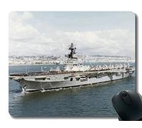 YENDOSTEEN Alfombrilla de ratón con Borde Cosido, Militar HMAS Melbourne (R21) Buque de Guerra Antideslizante de Goma