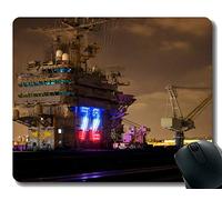 YENDOSTEEN Alfombrilla de ratón con Borde Cosido, Militar USS Abraham Lincoln (CVN 72) Alfombra de Goma Antideslizante Mousepad
