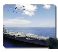 YENDOSTEEN Alfombrilla de ratón con Borde Cosido, Militar USS Abraham Lincoln (CVN 72) Alfombra de Goma Antideslizante Mousepad