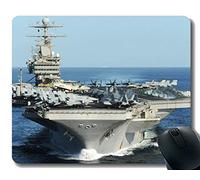 YENDOSTEEN Alfombrilla de ratón con Borde Cosido, Militar USS Abraham Lincoln (CVN 72) Alfombra de Goma Antideslizante Mousepad