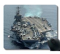 YENDOSTEEN Alfombrilla de ratón con Borde Cosido, Militar USS Abraham Lincoln (CVN 72) Alfombra de Goma Antideslizante Mousepad