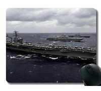 YENDOSTEEN Alfombrilla de ratón con Borde Cosido, portaaviones Horizon USS Nimitz Warship Ocean Antideslizante de Goma Mousepad