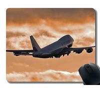 YENDOSTEEN Alfombrilla de ratón con Borde Cosido, portátil Boeing 747 Aviones Alfombrilla de ratón Gaming Mouse Pad