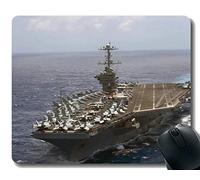 YENDOSTEEN Alfombrilla de ratón con Borde Cosido, portaviones USS Harry S. Truman, Alfombrilla para ratón, Base de Goma Antideslizante