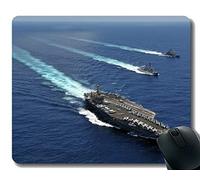 YENDOSTEEN Alfombrilla de ratón con Borde Cosido, USS Abraham Lincoln (CVN 72) Alfombrilla de ratón Antideslizante para Juegos de Caucho