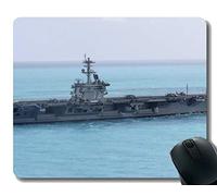 YENDOSTEEN Alfombrilla de ratón con Borde Cosido, USS Abraham Lincoln (CVN 72) Alfombrilla de ratón Antideslizante para Juegos de Caucho