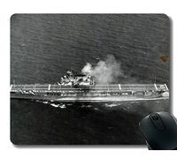 YENDOSTEEN Alfombrilla de ratón con Borde Cosido, USS Enterprise (CV 6) Alfombrilla de ratón de Buque de Guerra, Alfombrilla Antideslizante con Base de Goma