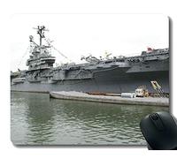 YENDOSTEEN Alfombrilla de ratón con Borde Cosido, USS Intrepid (CV 11) Alfombra de Goma Antideslizante Mousepad para Buque de Guerra