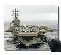 YENDOSTEEN Alfombrilla de ratón con Borde Cosido, USS Ronald Reagan (CVN 76) Alfombrilla de ratón Antideslizante para Juegos de Caucho