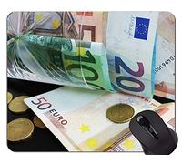YENDOSTEEN Alfombrilla de ratón con Borde de Bloqueo, Moneda, Inversión de Dinero Alfombrilla de Goma