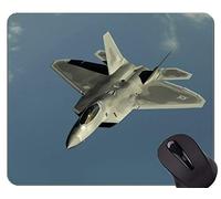 YENDOSTEEN Alfombrilla de ratón de Caucho Natural, Aviones de Combate F 22 Raptor Antideslizante de Goma Base Mousepad